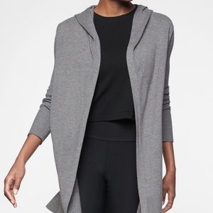 NWT Athleta Highland Wrap Sweater with Hood